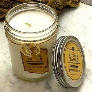 DW HOME CANDLE COCONUT CREAM 1 WICK RICHLY SCENTED NEW KITCHEN TABLE